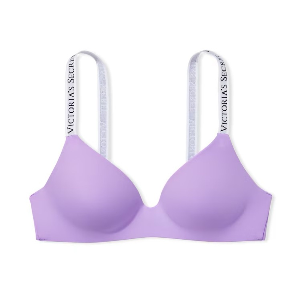 Victoria's Secret T-Shirt Lightly Lined Wireless Lavender Bra Size 38C